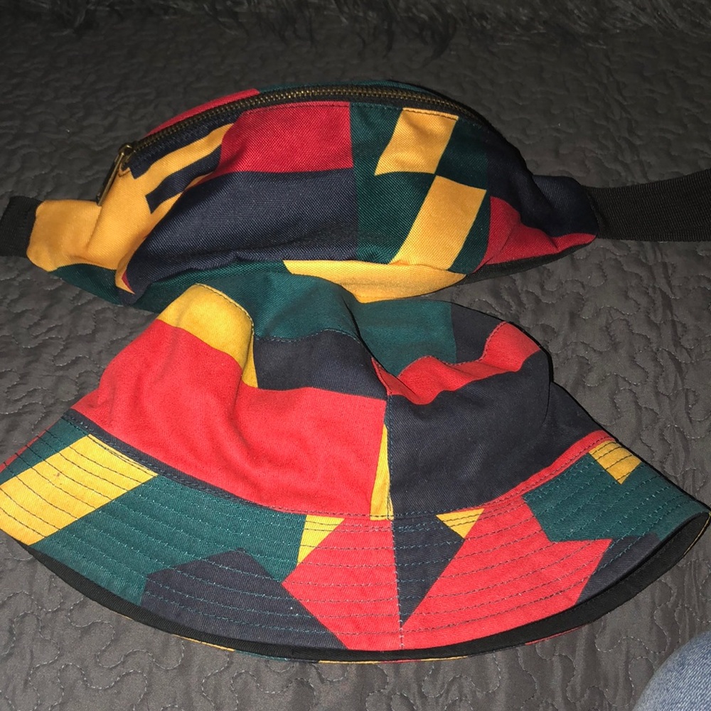 New hat and fanny pack for child